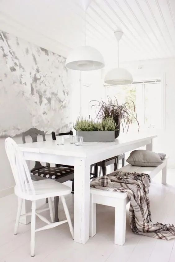 Bancos para las mesas de comedor - BohoChicStyle Ideas para decorar tu casa de forma práctica y muy cool