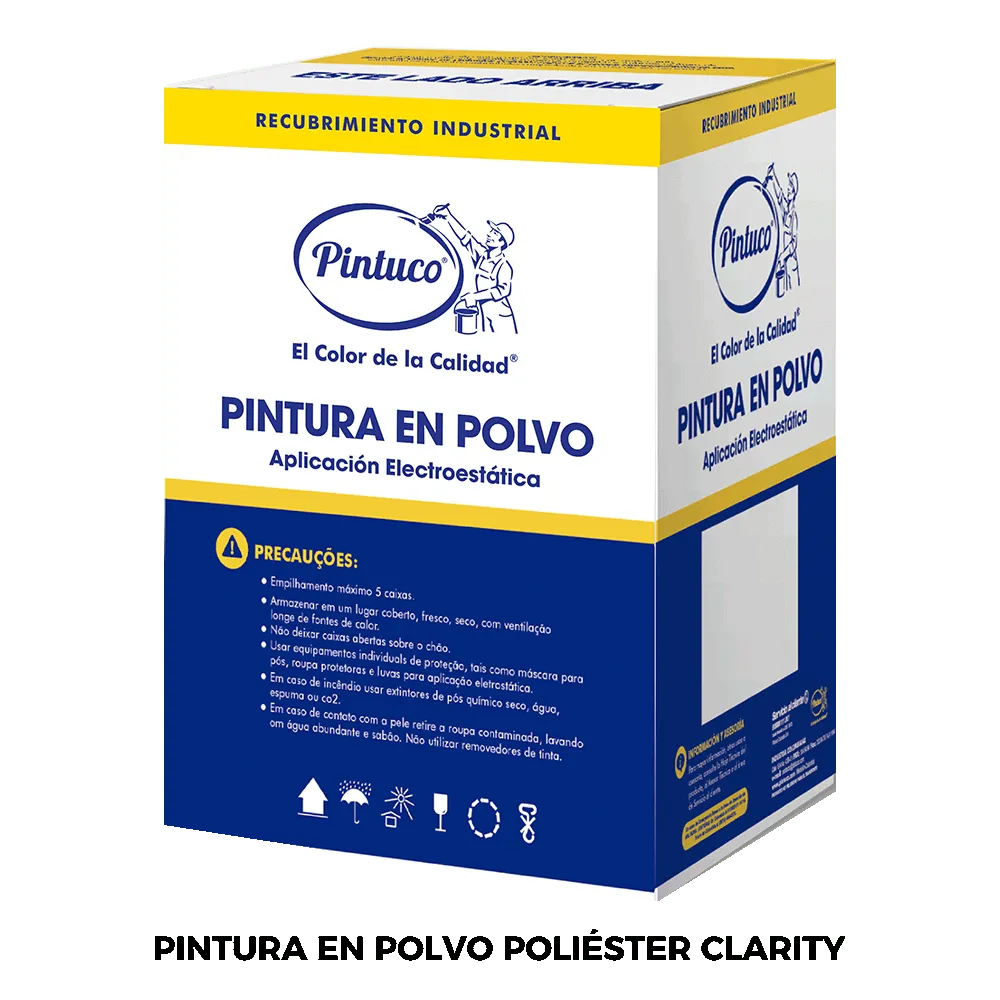 Recubrimiento electrostático Poliéster Clarity