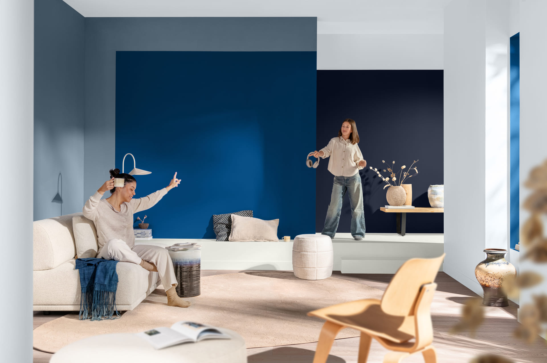 Una sala, cuatro sensaciones con los azules de Pintuco 2026